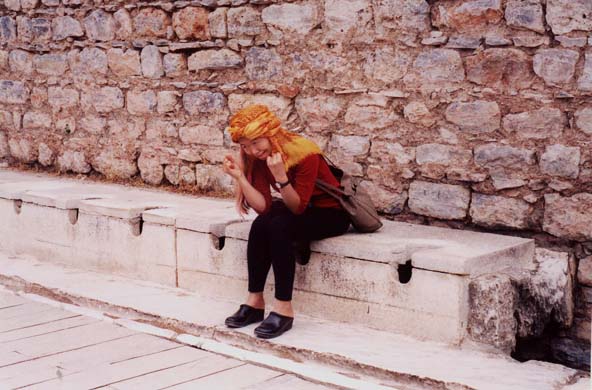 118-Meg at Roman latrine-1