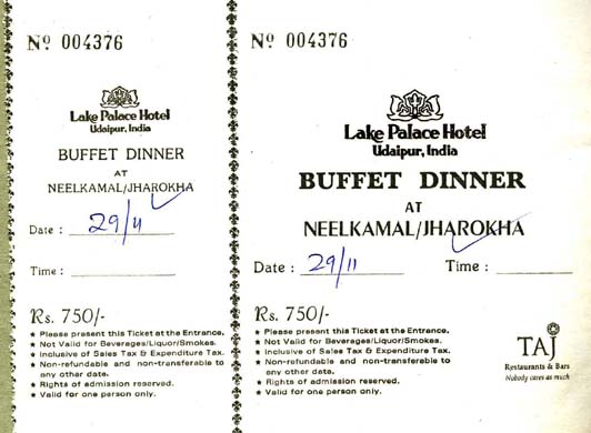 144-Buffet ticket